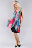 Michael Tyler, bright colourful dress