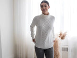 Alison Sheri classic cable knit sweater