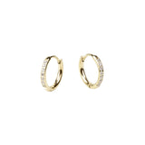 Mia Gold Stacks Chic Huggie Earrings